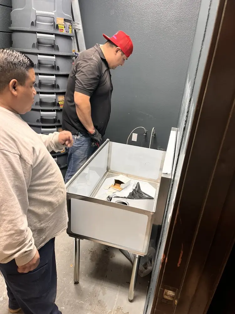 Commercial plumbing and sink installation in Saddle River